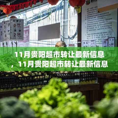 探寻行业变革中的商机与挑战,11月贵阳超市转让最新信息一览