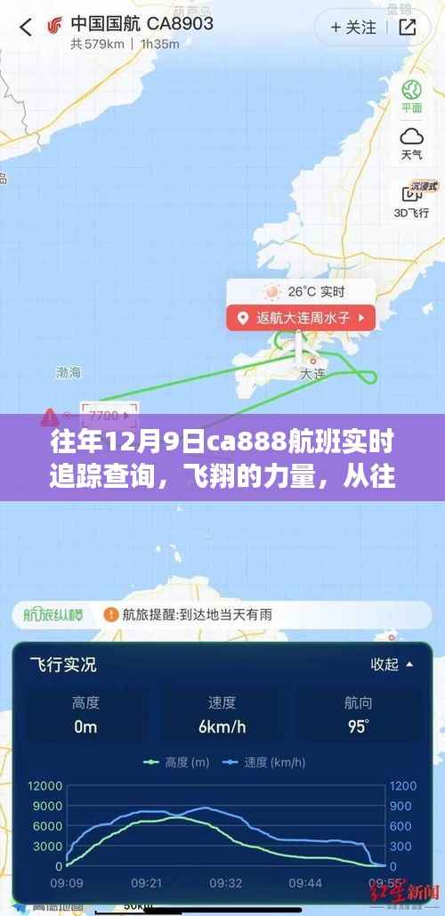 往年12月9日CA888航班实时追踪,飞翔的力量赋予自信与成长勇气