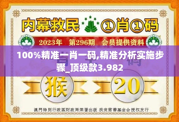 100%精准一肖一码,精准分析实施步骤_顶级款3.982