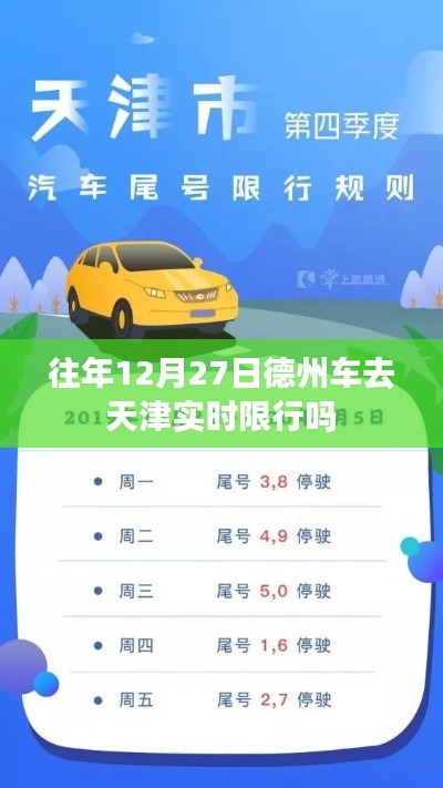 德州至天津车辆实时限号查询,往年12月27日情况
