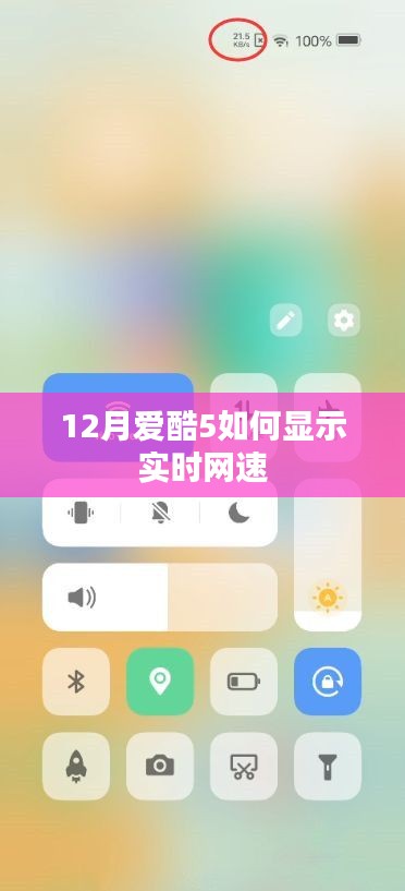 爱酷5手机如何设置显示实时网速?